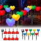 thumbnail image 1 of Luces de tira LED Solar Love - Iluminación exterior de 8 con panel solar, luces de plástico multicolor para jardín, pasillos y decoración navideña, 1 of 5