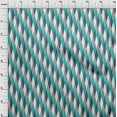thumbnail image 3 of oneOone Polyester Lycra Turquoise Blue Fabric Argyle Check Sewing Material Print Fabric By The Yard 56 Inch Wide, 3 of 4