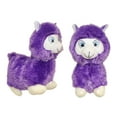 thumbnail image 3 of Whimsy & Charm Valentine's Day Sweatheart Love 16" Llama Alpaca Stuffed Animal Plush Toy Soft & Fluffy - Purple, 3 of 8