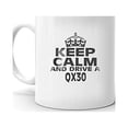 thumbnail image 2 of QX30 Keep Calm and Drive Coffee Tea Ceramic Mug Office Work Cup Gift 11 oz, 2 of 3