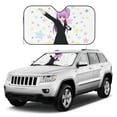 thumbnail image 2 of DouZhe Car Sunshades for Windshield, Moe Woman Manga Anime Pattern Car Sun Shade Block Heat and UV Rays, 55" x 30", 2 of 8