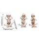 thumbnail image 3 of Esqueletos de Halloween: Tres Monos, Decoración de Terror, Estatuas de Resina para Mesa | Set de Decoración de Escritorio Espeluznante - 3 Adornos de Esqueletos - 8X5X3.5Cm - Blanco - Resina - Ambien, 3 of 7