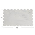 thumbnail image 2 of Creative Co-Op Marble Cheese Board with Scalloped Edge, White, 2 of 3