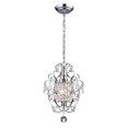 thumbnail image 2 of Edvivi Lighting Chrome Finish 1-Light Glam Mini Pendant with Crystal, 2 of 7
