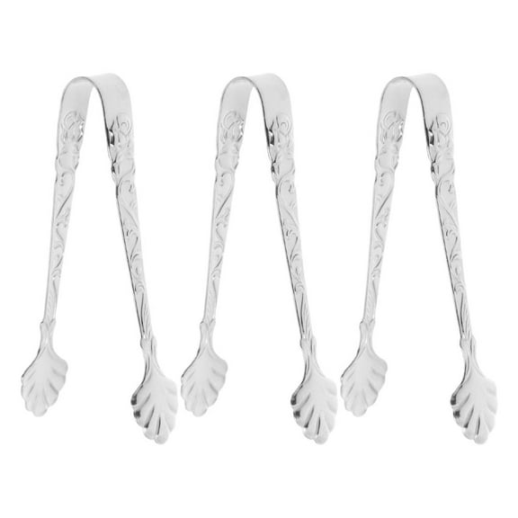 FRCOLOR 3 Pcs Mini Tongs for Serving Stainless Steel Clips