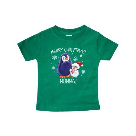 

Inktastic Merry Christmas Nonna! Cute Holiday Penguins Gift Baby Boy or Baby Girl T-Shirt