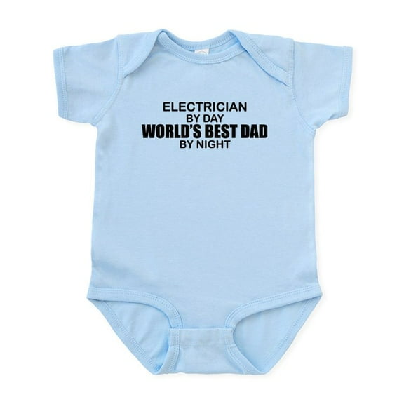 CafePress - World's Best Dad Electrician Infant Bodysuit - Baby Light Bodysuit, Size Newborn - 24 Months