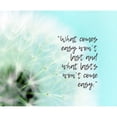 thumbnail image 3 of ArtsyQuotes 14x12 Black Modern Framed Museum Art Print Titled - Artsy Quotes Quote: What Comes Easy, 3 of 5