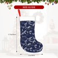 thumbnail image 4 of Salouo Hawaiian Style Print Christmas Stockings,Large Xmas Stocking Set of 1 Holiday and Farmhouse Stocking for Christmas Holiday Party Decoration(17.7*11 Inch), 4 of 7