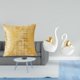 thumbnail image 2 of Funda de almohada,Fundas de cojín para sofá cama,funda de almohada cuadrada,estatua de cisne,Estatuas y figuras de cisnes de cerámica modernas Esculturas,Escultura de animales Decoración, 2 of 8