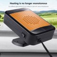 thumbnail image 3 of 12V Car Heater 150W Portable Defogger and Defroster Fan, Fast Heating Windshield Demister with 360° Rotating Base, Energy Saving Low Noise Auto Heating Device, 3 of 9