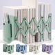 thumbnail image 1 of Organizador de soporte para libros metálico retráctil | Estante ajustable para sobremesa con botija de cepillos, estantería, soporte plegable | Base antideslizante, diseño que ahorra espacio, 1 of 6