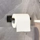 thumbnail image 3 of Vaehold Portarrollos De Papel Higiénico Autoadhesivo, Soporte Para Papel Higiénico Adhesivo Para Cocina Y Baño, Sin Agujeros, Para Pegar En La Pared, Acero Inoxidable, Negro Cepillado, 3 of 7