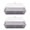 Grey, variant on 2 Set Chilled Serving Tray, Ice Cooling Platter, Cold Food Server for Parties Shrimp Sushi Fruit (Amber Gold)