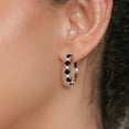 thumbnail image 3 of Gem Stone King 2.44 Ct Round Black Onyx 925 Sterling Silver Earrings, 3 of 4