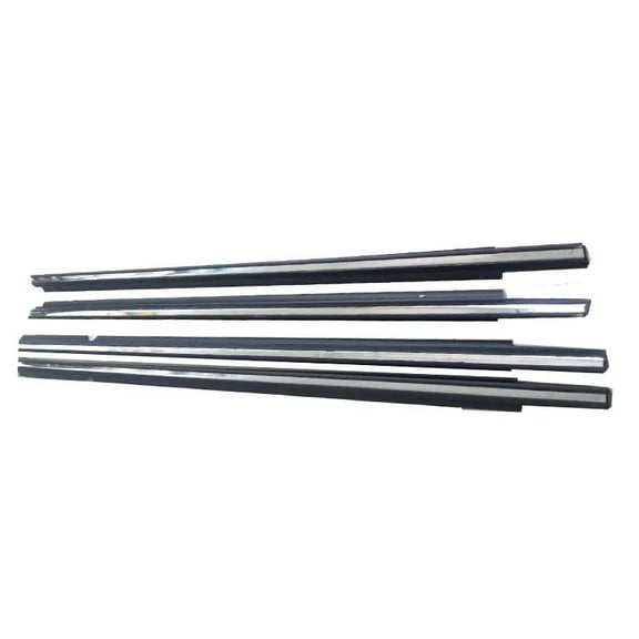 For Toyota Corolla 2008-2013 Window Weatherstrip 4Pcs Front Rear Rubber Trim Seal Belt Sealing Strips 7573012300 7571002210