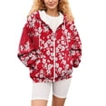 thumbnail image 6 of Bovemsi Sweatshirt for Women Fashion Spring Autumn Casual Long Sleeve Hoodies Sweatshirts Top Zip Up Hoodie, 6 of 7