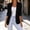 Black, variant on Drovellove Plus Size Women's Notch Lapel Long Sleeve Blazer Jacket - Slim Fit Button Down Lightweight Work Blazer for Office Business Casual, Commute & Professional Style