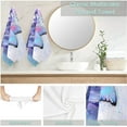 thumbnail image 6 of 2 Pack Hand Towels for Bath, Lavender Butterfly Decorative Towels Highly Absorbent Soft Towels for Bathroom Beach Kitchen Spa Gym Face Towel 14x28 Inch, 6 of 14
