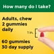 thumbnail image 4 of Suplemento de magnesio Nature Made 200 mg 60 gomitas, 4 of 5