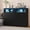 Black, variant on Panapinka 55" Modern Dresser for Bedroom, Large Chest of 8 Drawers with LED Lights for Clothes, Drawer Storage Cabinet with Charging Station and Open Space for Living Room, Hallway