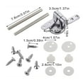 Huhudde Toilet Seats Hinge with Bolts Screw and Nut Top Tightening