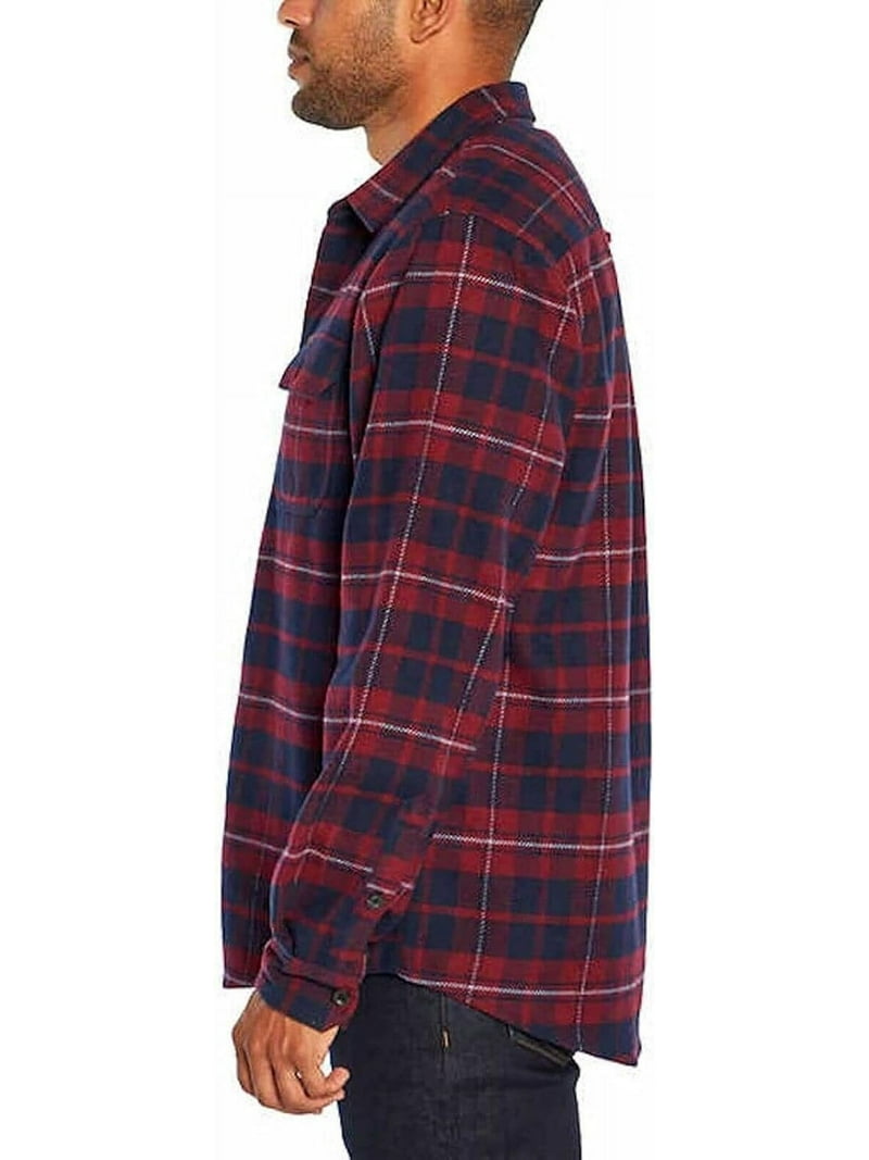 Orvis Men's Big Bear Heavy Weight Flannel Shirt, Sangria Plaid