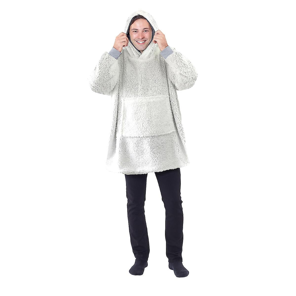 Eskimo Oversized Hoodie Sweatshirt Blanket Warm And Cozy Reversible With Pockets Walmart