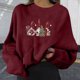thumbnail image 1 of Pntutb Mujer Casual Moda Suelta Navidad Estampado Manga Larga Corto Cuello Redondo top Pntutb Pntutb-5953, 1 of 4