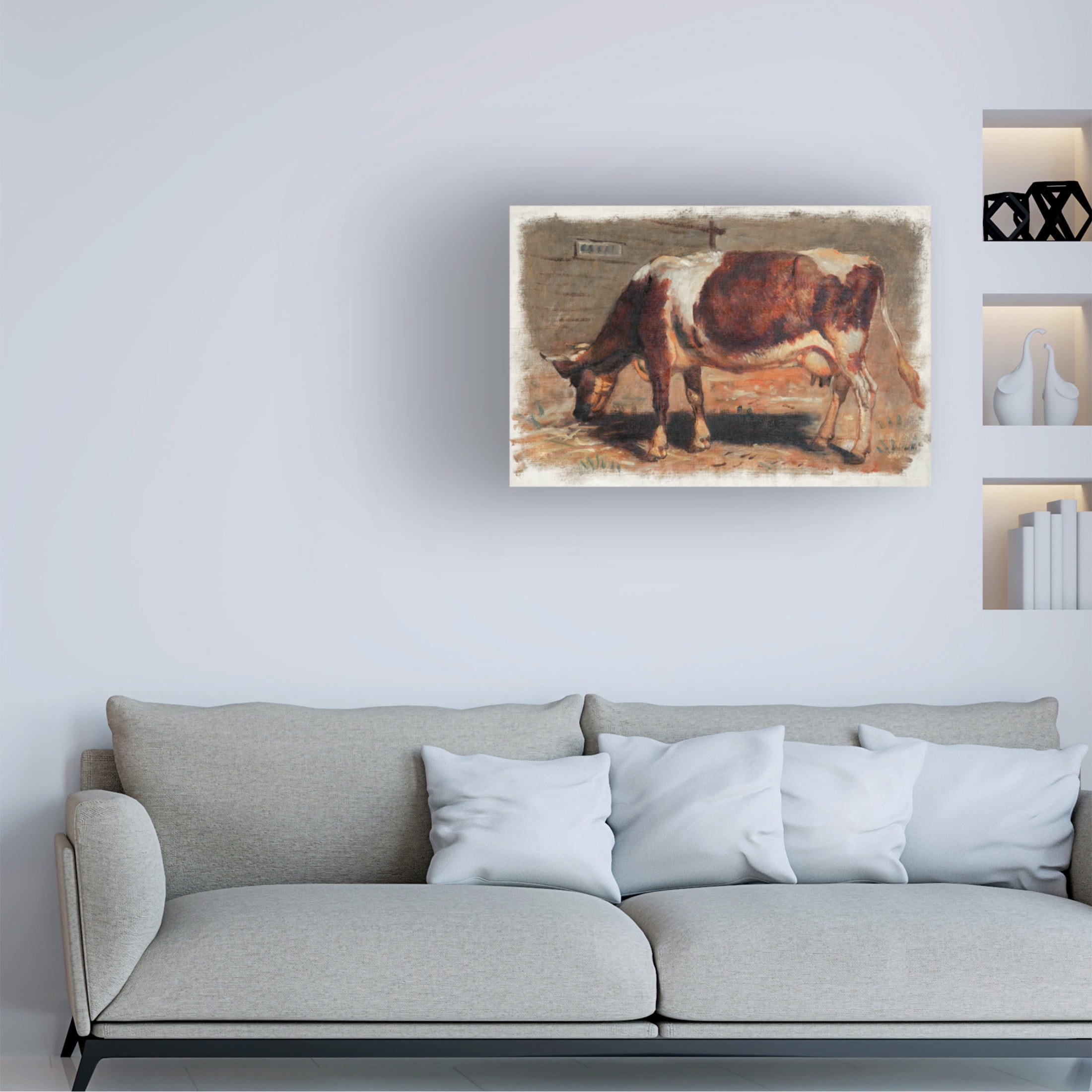 Trademark Fine Art Samuel Colman Colman Color Study of Cows I Canvas Wall Art