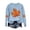 Light Blue, variant on CHGBMOK Women's Casual Sweatshirt Crew Neck Long Sleeve Pullover Autumn Maple Leaf Print Shirt