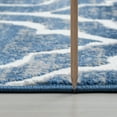 thumbnail image 4 of Transitional 5x8 Area Rug (5'3'' x 7'3'') Geometric Blue, White Living Room Easy to Clean, 4 of 10