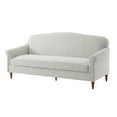 thumbnail image 3 of Christopher Knight Home 77.5" Chenille Loveseat Sofa with Rolled Arms, Classic Design 2-seater Couch, Light Gray, 3 of 9