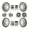 thumbnail image 1 of Transit Auto Front Rear Wheel Hub Bearings Assembly Coated Disc Brake Rotors and Semi-Metallic Pads Kit (10Pc) for Car 2016-2018 Mazda CX-9 AWD - Left Right Side (Driver Passenger) KBB-132413, 1 of 10