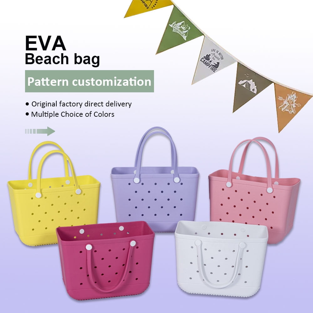 ROVTIULI Women's Waterproof Sandproof Beach Tote - Portable Washable Bag for Beach, Pool & Outdoor Use
