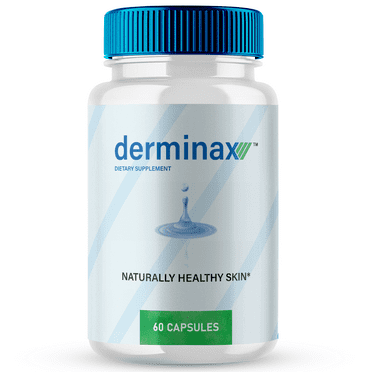 Derminax Capsules, Derminax Supports Natural Healthy and Glowing Skin Pills - Maximum Strength, Derminax Vitamin Supplement Support Pills, Derminax Support Capsules Reviews (60 Capsules)
