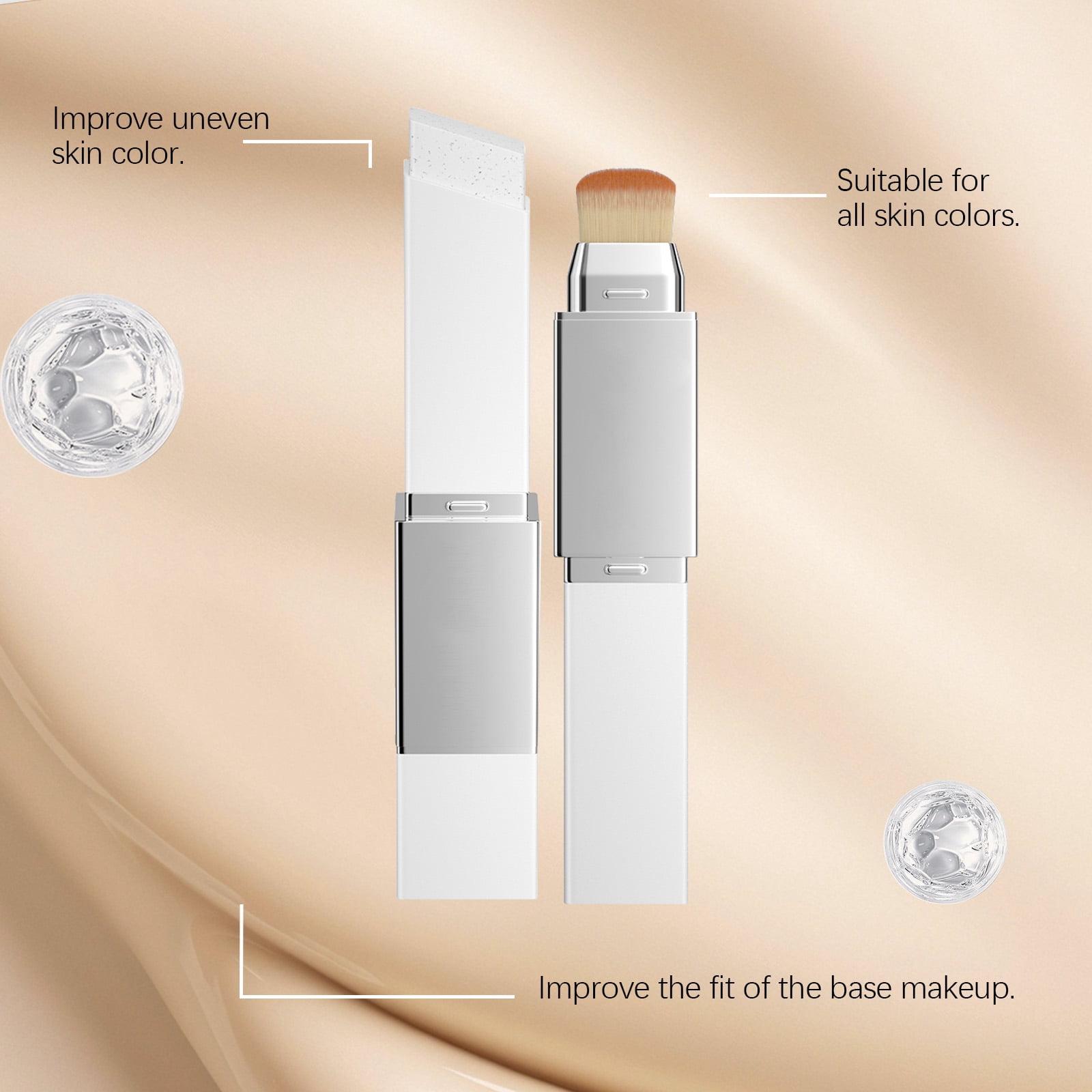 Alvantor Color Changing Foundation Stick, Korean Blanc Effect, Hydrating Formula, 0.46oz