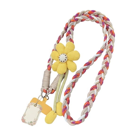Floral Phone Crossbody Lanyard for Universal Phones Adjustable Neck Wristlet Strap Hands-Free Convenience for Everyday Use