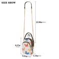 thumbnail image 2 of FORMRS Crossbody Bag for Women Quilted Travel Shoulder Cell Phone Purse with Chain Strap Handbag, Red Butterflies, 2 of 7