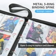 thumbnail image 6 of Beerain Football Card Binder, 400 Pockets with Zipper & Waterproof Design, Trading Card Organizer for Sport Cards, Collector’s Gift for Adults & Kids, 6 of 7