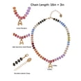 thumbnail image 4 of Time and Tru Goldtone Multicolored Bead Initial "A" Necklace, 4 of 6
