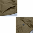 thumbnail image 6 of Twill Cargo Shorts for Men Multi Pockets Mens Long Shorts Below Knee Casual Hiking Summer Capri Pants Big and Tall Size M-5XL Yellow, 6 of 6