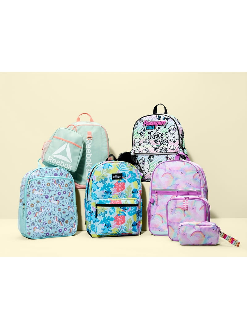 Justice The Powerpuff Girls 17" DIY Checkered Laptop Backpack with Marker  Set and Pouch, White Multi-Color