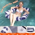 thumbnail image 4 of 3 Pack Inflatable Pool Floats for Adults – 1 Drink & Snack Float, 2 Water Hammocks with High Buoyancy Pillows and Cooling Mesh, 4 of 6