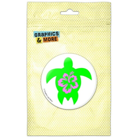 

Hibiscus Turtle Refrigerator Button Magnet