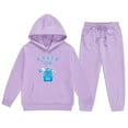 thumbnail image 3 of Tiijoy Big Boys Back To School Outfits DIY Letter Print Hoodie and Sweatpants Set, Sizes 7-8, 3 of 3