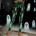 thumbnail image 5 of QATAINLAV Novelty Graphic Halloween Leggings for Women Stretch High Waisted Full Length Legging Tights Athletic Running Yoga Pants, Mint Green, XXXL, Birthday Gifts, 5 of 10