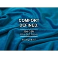 thumbnail image 4 of Brooklyn Jax Solid Plush Fleece Throw Blanket, Emerald color, 4 of 7