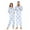 W958, variant on joogoo Watercolor Bow Blue Unisex Adults Onesies Pajamas Jumpsuits L