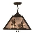 thumbnail image 5 of Meyda Tiffany 109955 Tall Pines 2 Light 22" Wide Pendant - Cafe Noir, 5 of 7